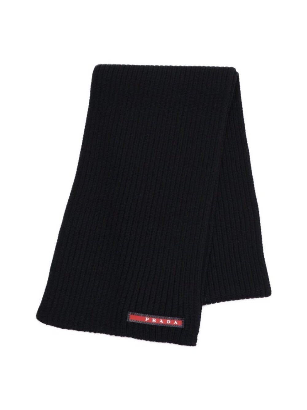 Prada Sports Ribbed Knit Scarf